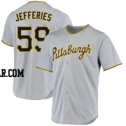 Daulton Jefferies Men's Pittsburgh Pirates Gray Replica Road Jersey