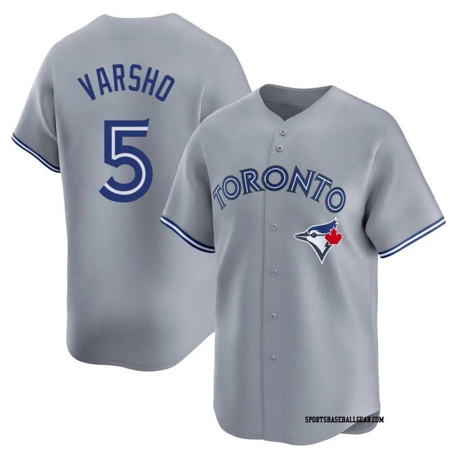 Daulton Varsho Men's Toronto Blue Jays Gray Limited Away Jersey