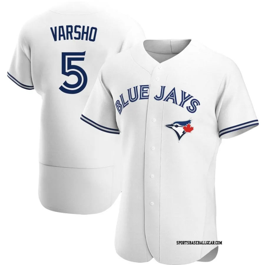 Daulton Varsho Men's Toronto Blue Jays White Authentic Home Jersey
