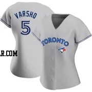 Daulton Varsho Women's Toronto Blue Jays Gray Authentic Road Jersey