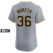 Dauri Moreta Men's Pittsburgh Pirates Gray Elite Road Jersey