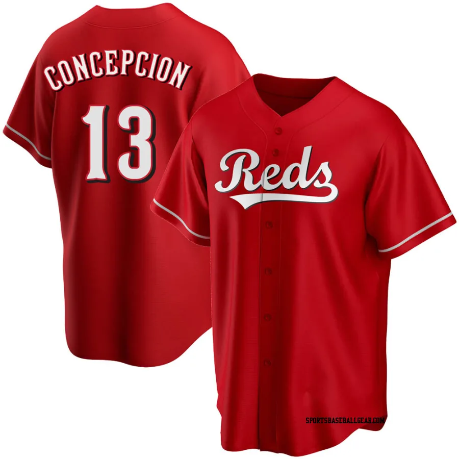 Dave Concepcion Youth Cincinnati Reds Red Replica Alternate Jersey