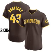 Dave Dravecky Men's San Diego Padres Brown Elite Road Vapor Premier Jersey