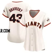 Dave Dravecky Women's San Francisco Giants Cream Limited Home Jersey