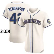 Dave Henderson Men's Seattle Mariners Cream Elite Alternate Jersey