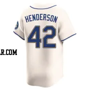 Dave Henderson Men's Seattle Mariners Cream Limited Alternate Jersey