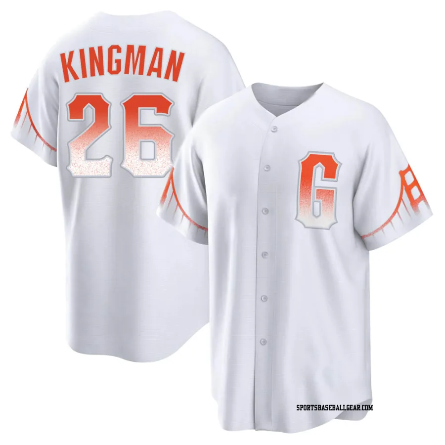Dave Kingman Men's San Francisco Giants White Replica 2021 City Connect Jersey