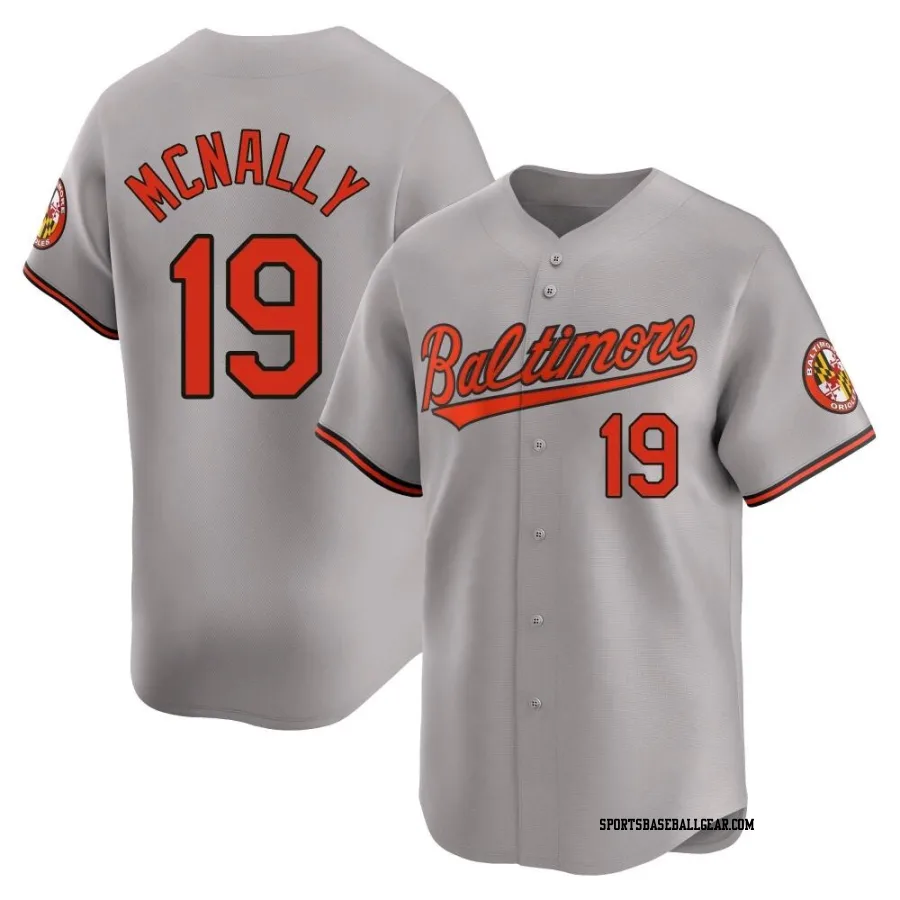 Dave Mcnally Men's Baltimore Orioles Gray Limited Road Jersey