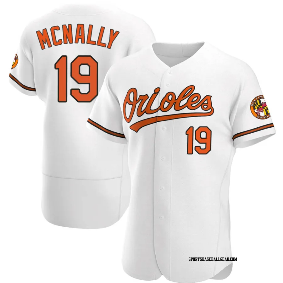 Dave Mcnally Men's Baltimore Orioles White Authentic Home Jersey