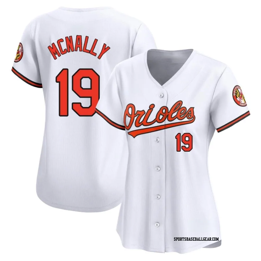 Dave Mcnally Women's Baltimore Orioles White Limited Home Jersey