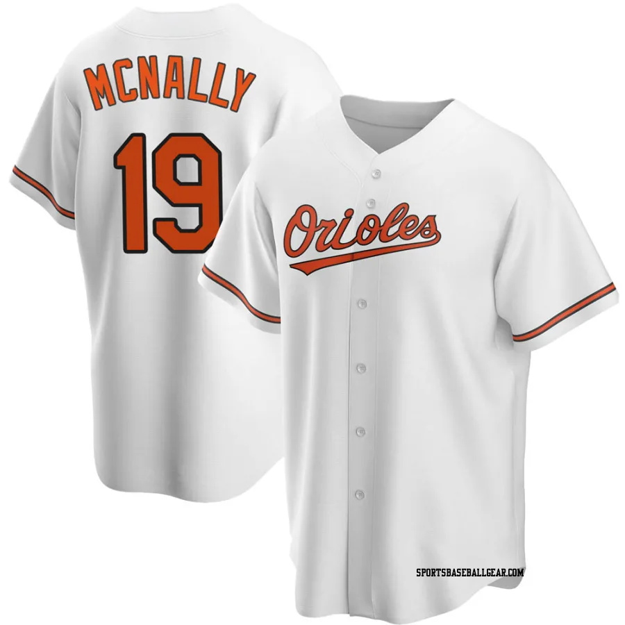 Dave Mcnally Youth Baltimore Orioles White Replica Home Jersey