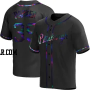 Dave Parker Youth Pittsburgh Pirates Black Holographic Replica Alternate Jersey