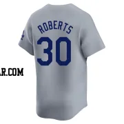 Dave Roberts Men's Los Angeles Dodgers Gray Limited Away Jersey