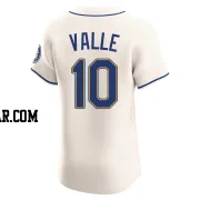 Dave Valle Men's Seattle Mariners Cream Elite Alternate Jersey