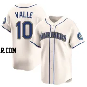 Dave Valle Men's Seattle Mariners Cream Limited Alternate Jersey