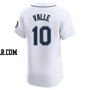 Dave Valle Men's Seattle Mariners White Elite Home Jersey