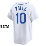 Dave Valle Men's Seattle Mariners White Limited Throwback Cooperstown Collection Jersey