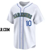 Dave Valle Youth Seattle Mariners White Limited Throwback Cooperstown Collection Jersey