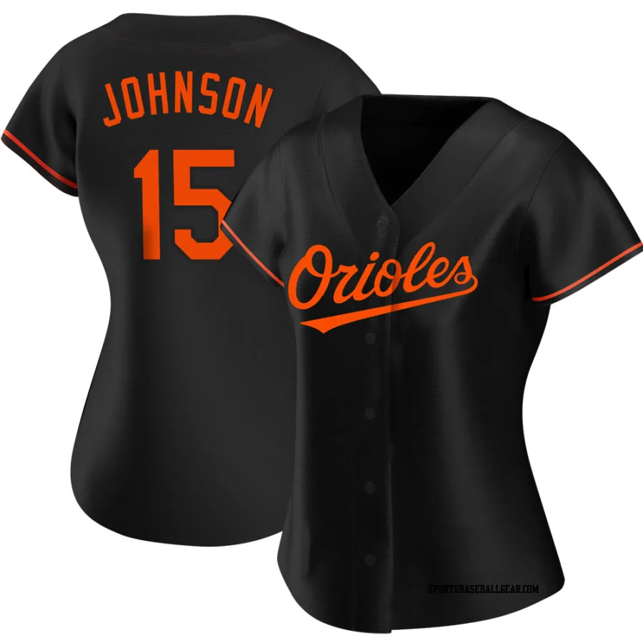Davey Johnson Women's Baltimore Orioles Black Authentic Alternate Jersey