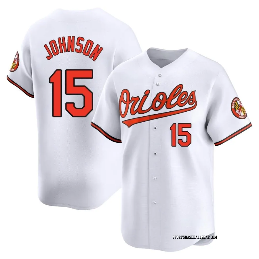 Davey Johnson Youth Baltimore Orioles White Limited Home Jersey