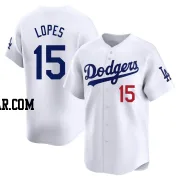 Davey Lopes Men's Los Angeles Dodgers White Limited Home Jersey