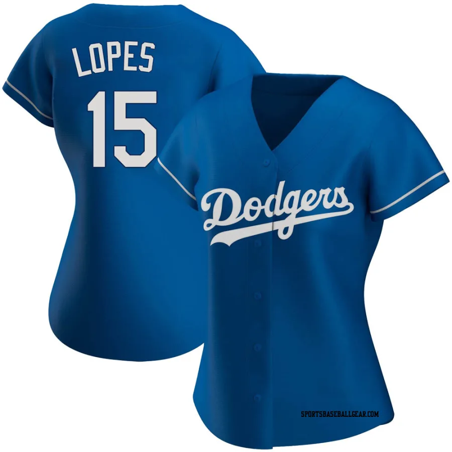 Davey Lopes Women's Los Angeles Dodgers Royal Replica Alternate Jersey