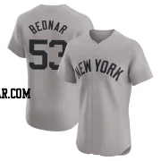 David Bednar Men's New York Yankees Gray Elite Road Jersey