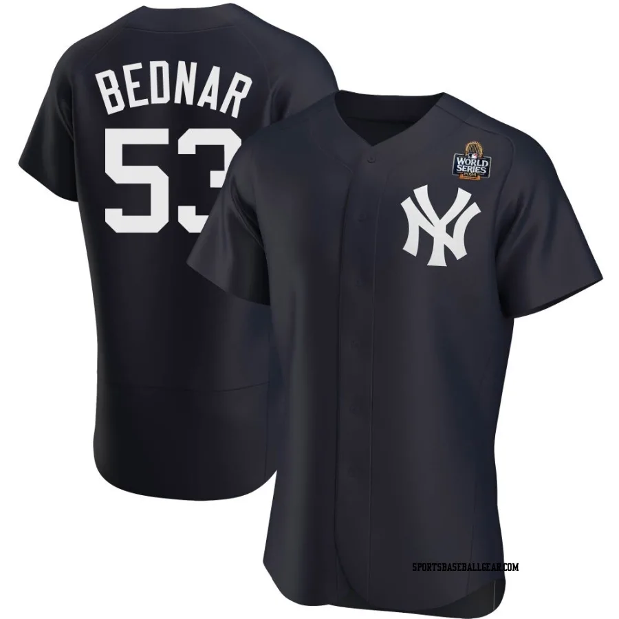 David Bednar Men's New York Yankees Navy Authentic Alternate 2024 World Series Jersey