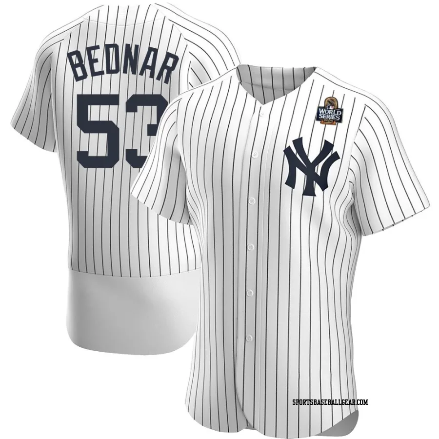 David Bednar Men's New York Yankees White Authentic Home 2024 World Series Jersey
