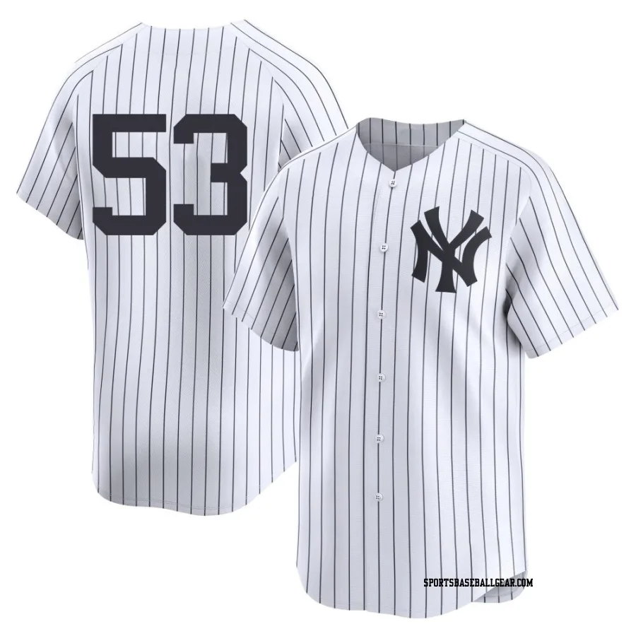 David Bednar Men's New York Yankees White Limited Yankee Home 2nd Jersey