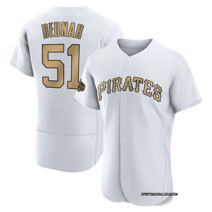 David Bednar Men's Pittsburgh Pirates White Game Authentic 2022 All-Star Jersey
