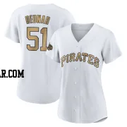 David Bednar Women's Pittsburgh Pirates White Game Authentic 2022 All-Star Jersey