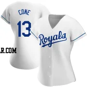 David Cone Women's Kansas City Royals White Authentic Home Jersey