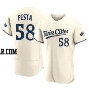 David Festa Men's Minnesota Twins Cream Authentic Alternate 2023 Jersey