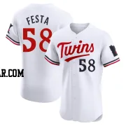 David Festa Men's Minnesota Twins White Elite Home Jersey