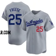 David Freese Men's Los Angeles Dodgers Gray Limited Away Jersey