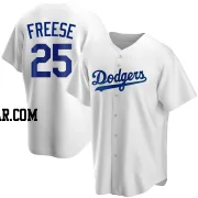 David Freese Youth Los Angeles Dodgers White Replica Home Jersey
