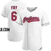 David Fry Men's Cleveland Guardians White Authentic Home Jersey
