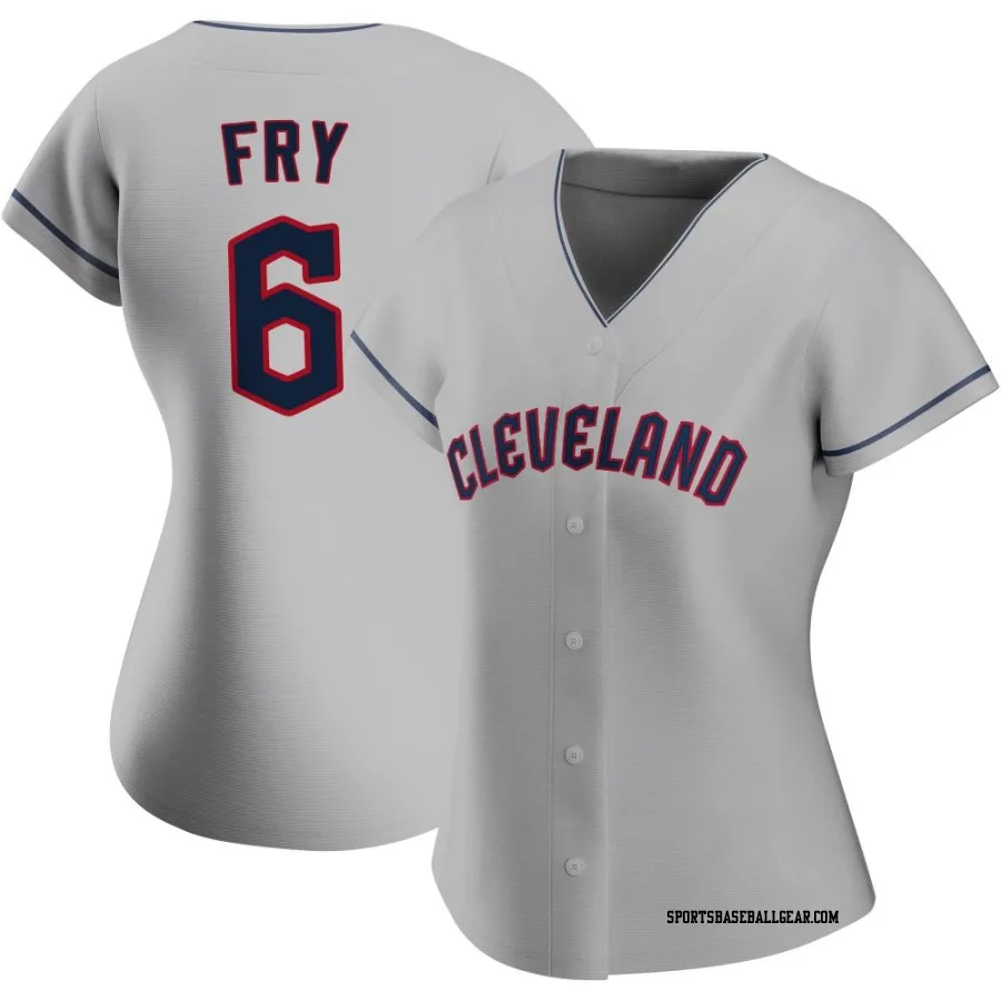 David Fry Women's Cleveland Guardians Gray Authentic Road Jersey