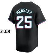 David Hensley Men's Miami Marlins Black Limited Alternate Jersey