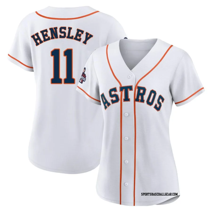 David Hensley Women's Houston Astros White Authentic 2022 World Series Champions Home Jersey