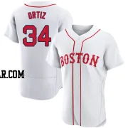 David Ortiz Men's Boston Red Sox White Authentic 2021 Patriots' Day Jersey