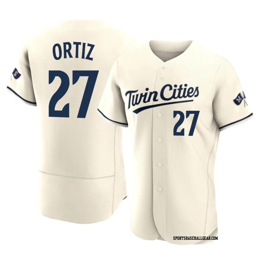 David Ortiz Men's Minnesota Twins Cream Authentic Alternate 2023 Jersey