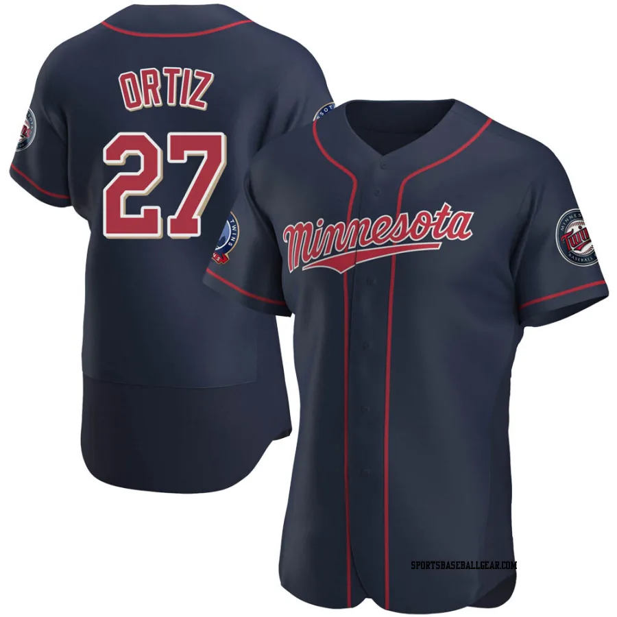 David Ortiz Men's Minnesota Twins Navy Authentic Alternate 60th Season Jersey