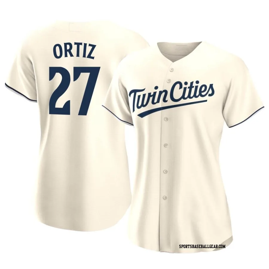 David Ortiz Women's Minnesota Twins Cream Authentic Alternate Jersey