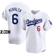 David Peralta Men's Los Angeles Dodgers White Limited Home Jersey