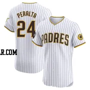 David Peralta Men's San Diego Padres White Elite Home Patch Jersey