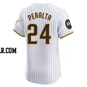 David Peralta Men's San Diego Padres White Elite Home Patch Jersey
