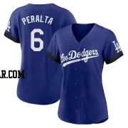 David Peralta Women's Los Angeles Dodgers Royal Authentic 2021 City Connect Jersey