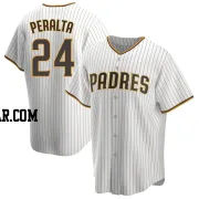 David Peralta Youth San Diego Padres White/Brown Replica Home Jersey